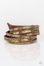 Load image into Gallery viewer, Rock Star Attitude Necklace ~ Brass
