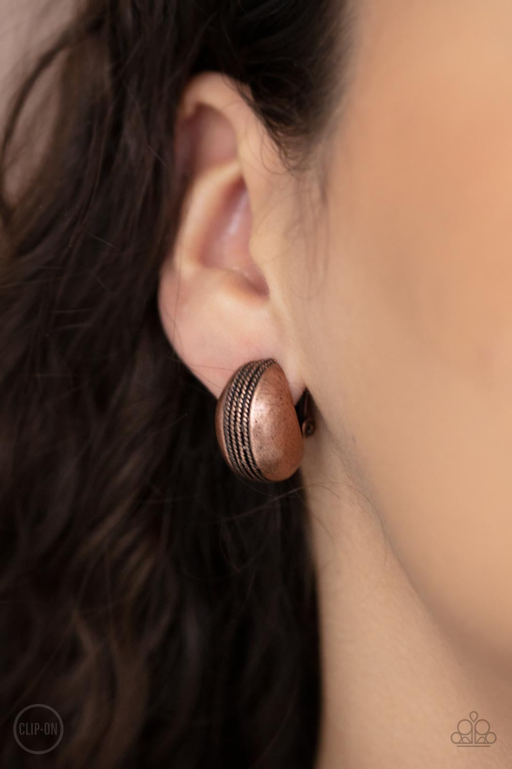 Classic Curves ~ Copper Clip-Ons