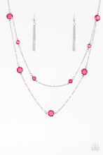 Load image into Gallery viewer, Raise Your Glass Necklace ~ Pink
