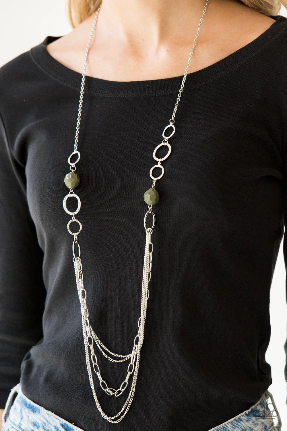 Margarita Masquerades Necklace ~ Green
