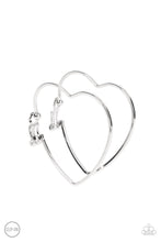 Load image into Gallery viewer, Harmonious Hearts ~ Silver Clip-Ons
