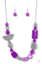 Load image into Gallery viewer, Tranquil Trendsetter Necklace ~ Purple
