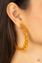 Load image into Gallery viewer, In The Clear Hoop ~ Orange
