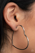 Load image into Gallery viewer, Harmonious Hearts ~ Silver Clip-Ons
