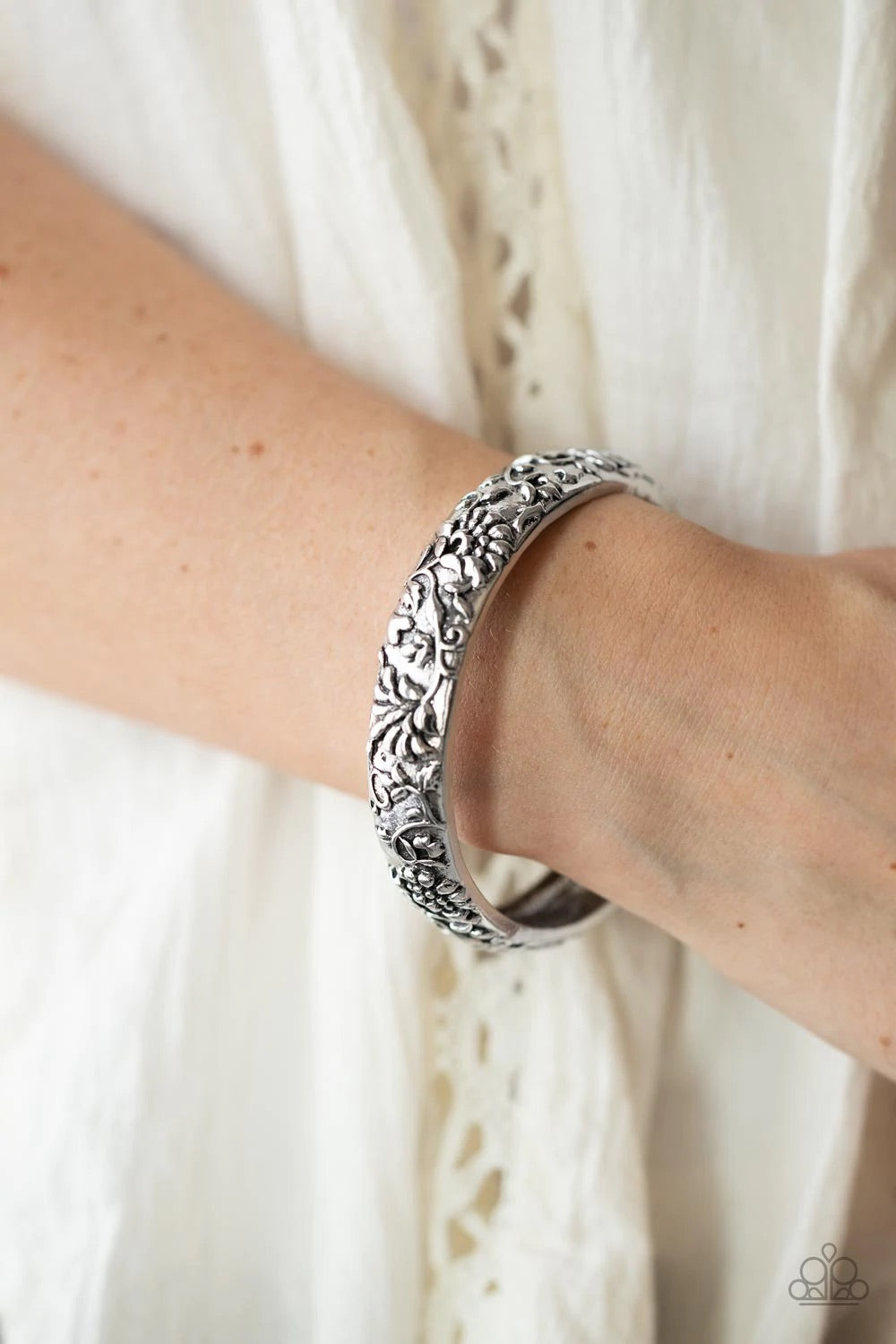 Victorian Meadow Bracelet ~ Silver