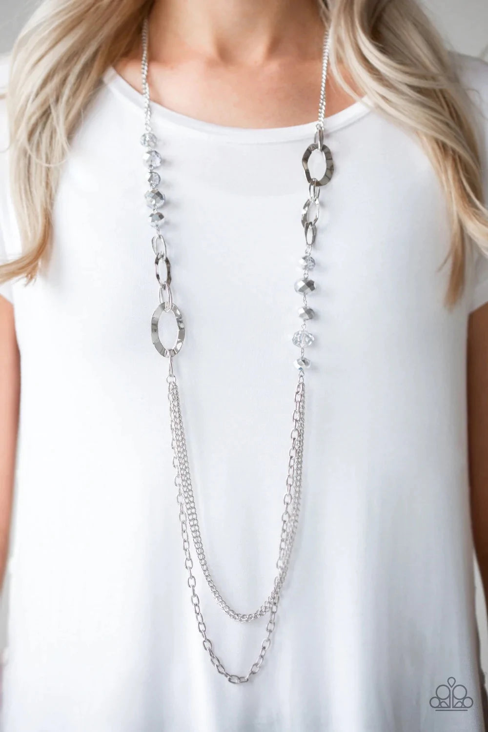 Modern Girl Glam ~ Silver Necklace